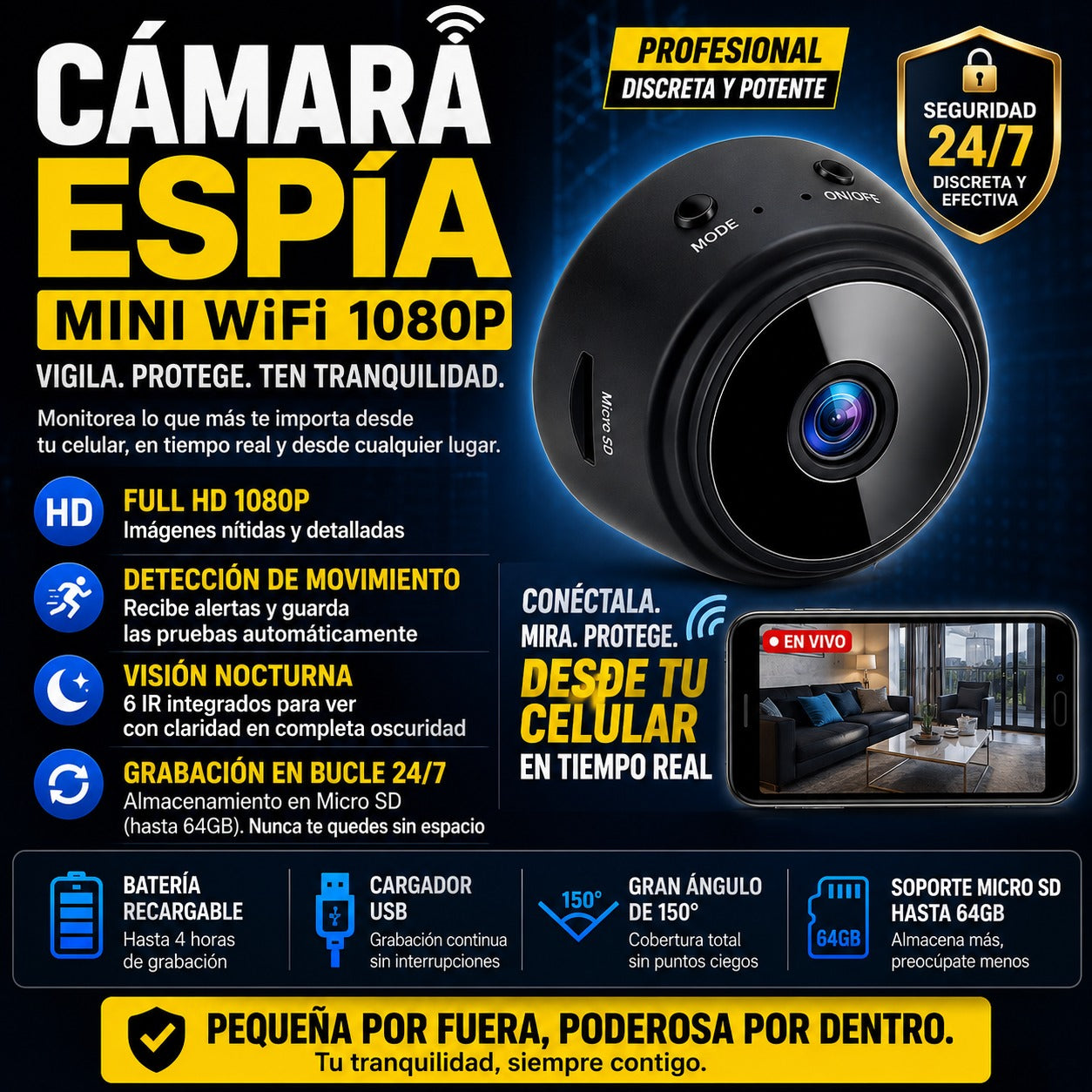 HIKCAM | Mini Camara Go PRO™