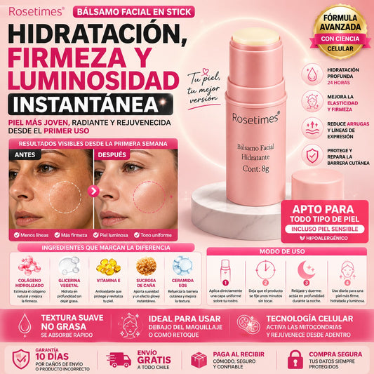 Bálsamo Facial koreano Hidratante Antiarrugas
