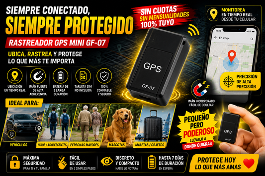 🚗 Rastreador GPS Mini Premium™ – Seguridad 24/7 Donde Estés
